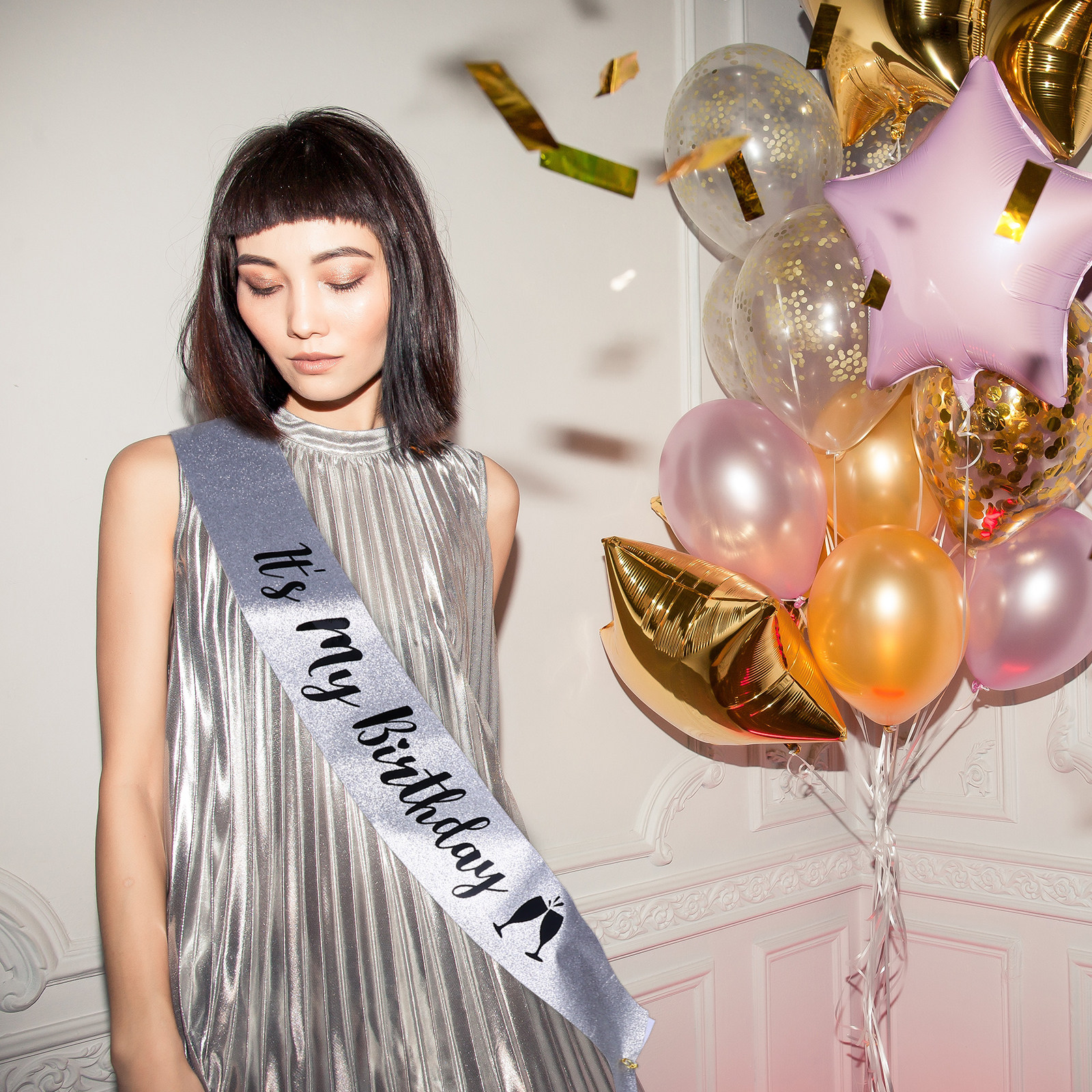 1Pcs Birthday Party Shoulder S - Birthday Sash Glitter บทวิจารณ์และราคา