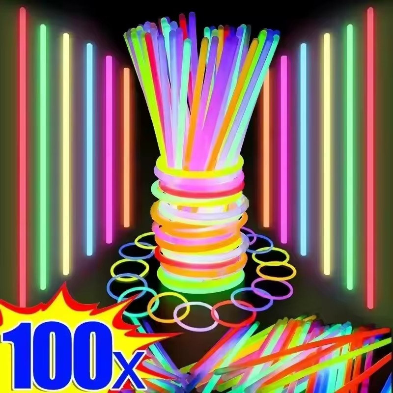50/100Pcs Fluorescence Sticks  - Cotton Candy Cone บทวิจารณ์และราคา