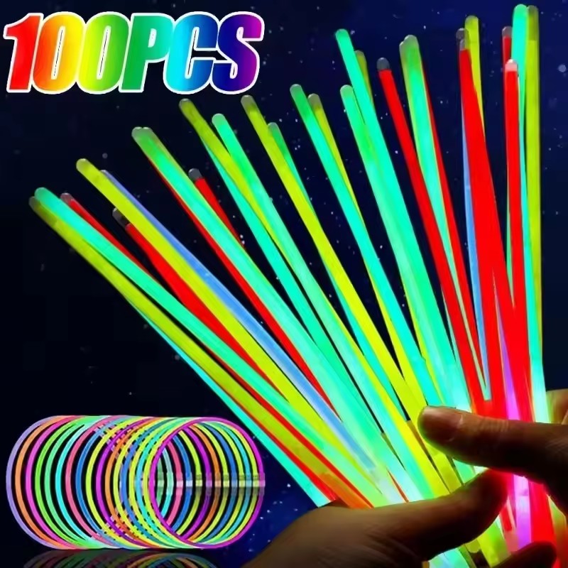 50/100Pcs Fluorescence Sticks  - Cotton Candy Cone บทวิจารณ์และราคา