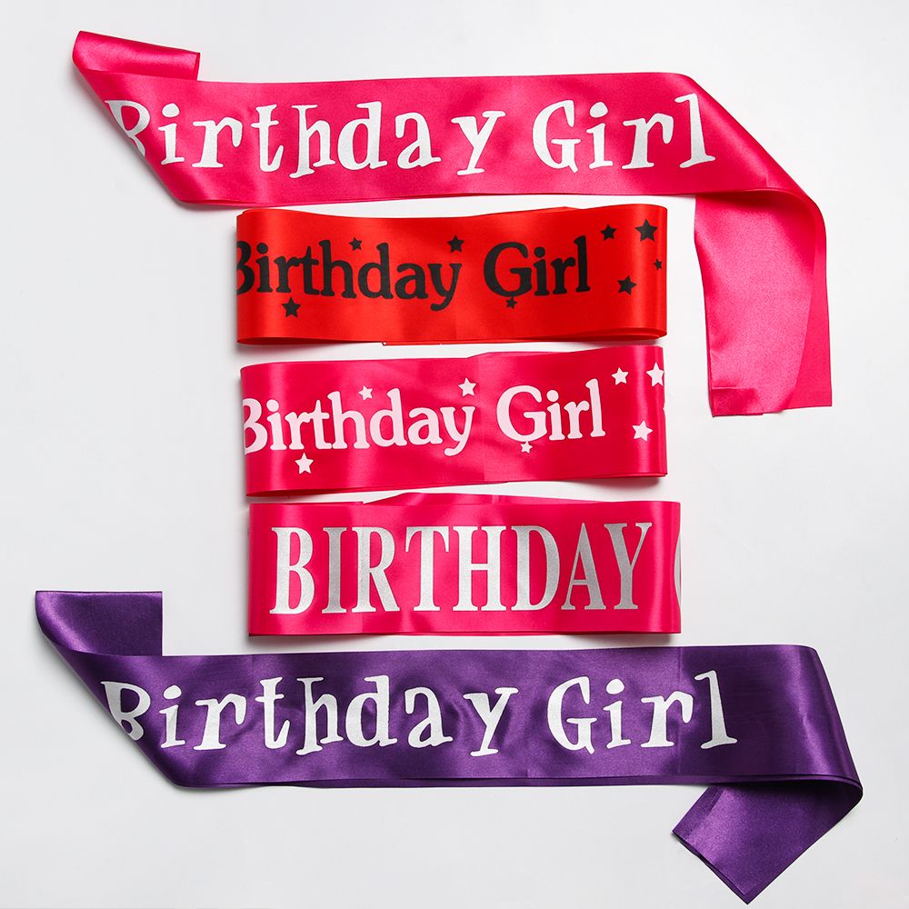 Birthday Girl Glitter Satin Sa - Birthday Sash Glitter บทวิจารณ์และราคา