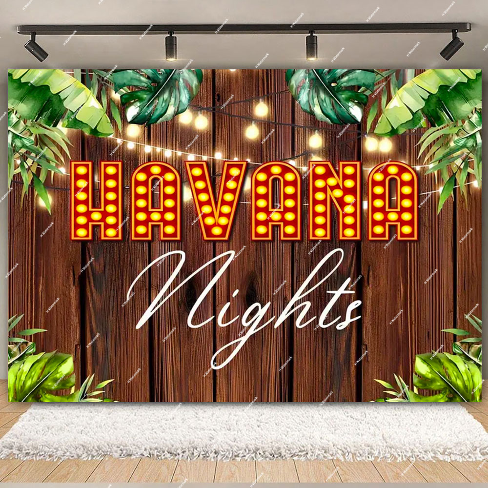 Havana Nights Backdrop Birthda - Dessert Table Backdrop บทวิจารณ์และราคา