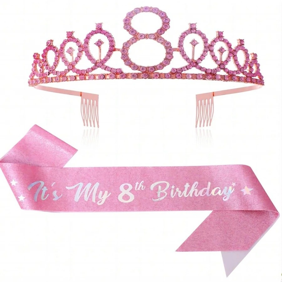 Glitter Birthday Crown Sash Wo - Birthday Sash Glitter บทวิจารณ์และราคา