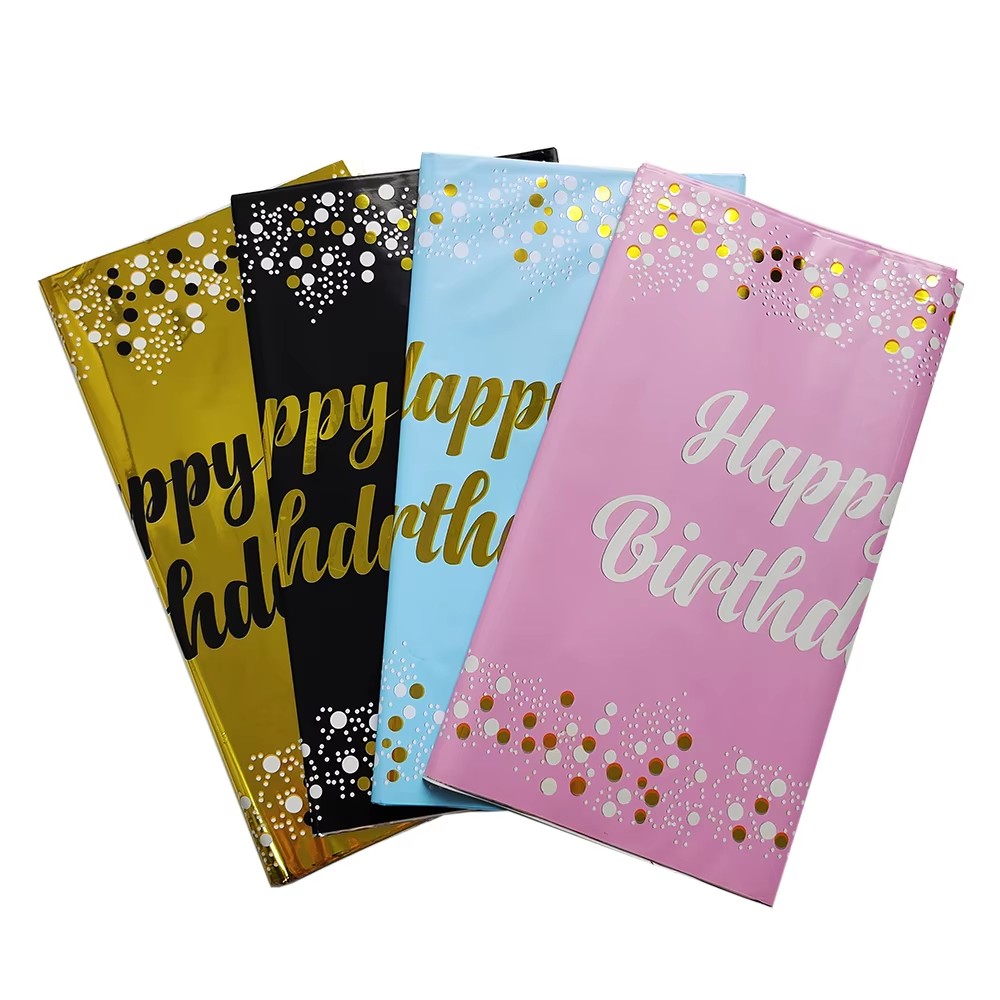 Happy Birthday Disposable Tabl - Table Cloth Disposable บทวิจารณ์และราคา