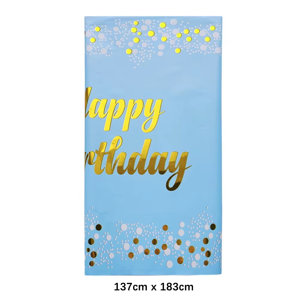 Happy Birthday Disposable Tabl - Table Cloth Disposable บทวิจารณ์และราคา