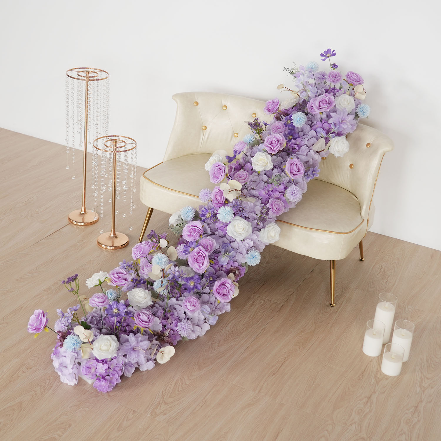 Uflower Purple Artificial Flow - Flower Wall Panel บทวิจารณ์และราคา