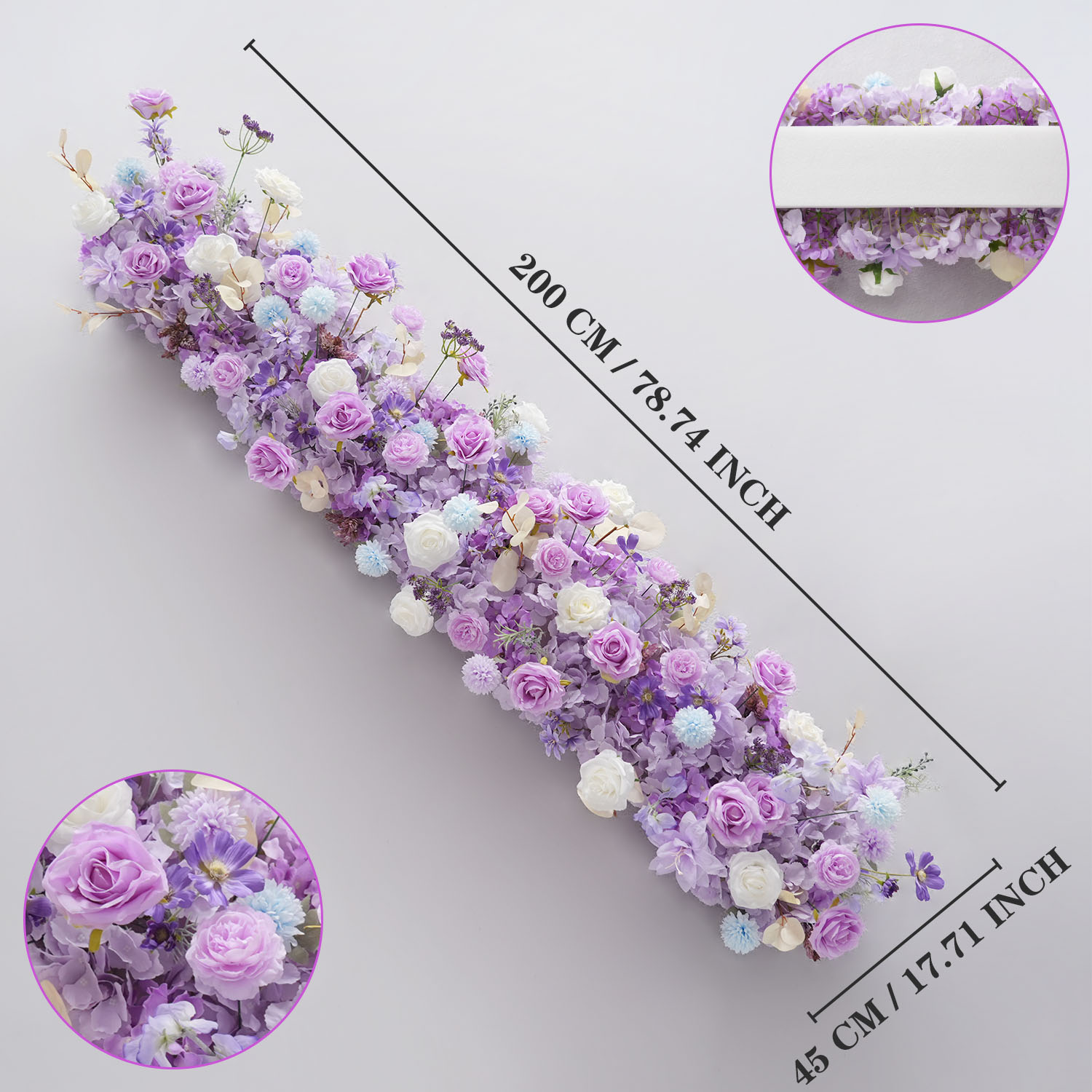 Uflower Purple Artificial Flow - Flower Wall Panel บทวิจารณ์และราคา