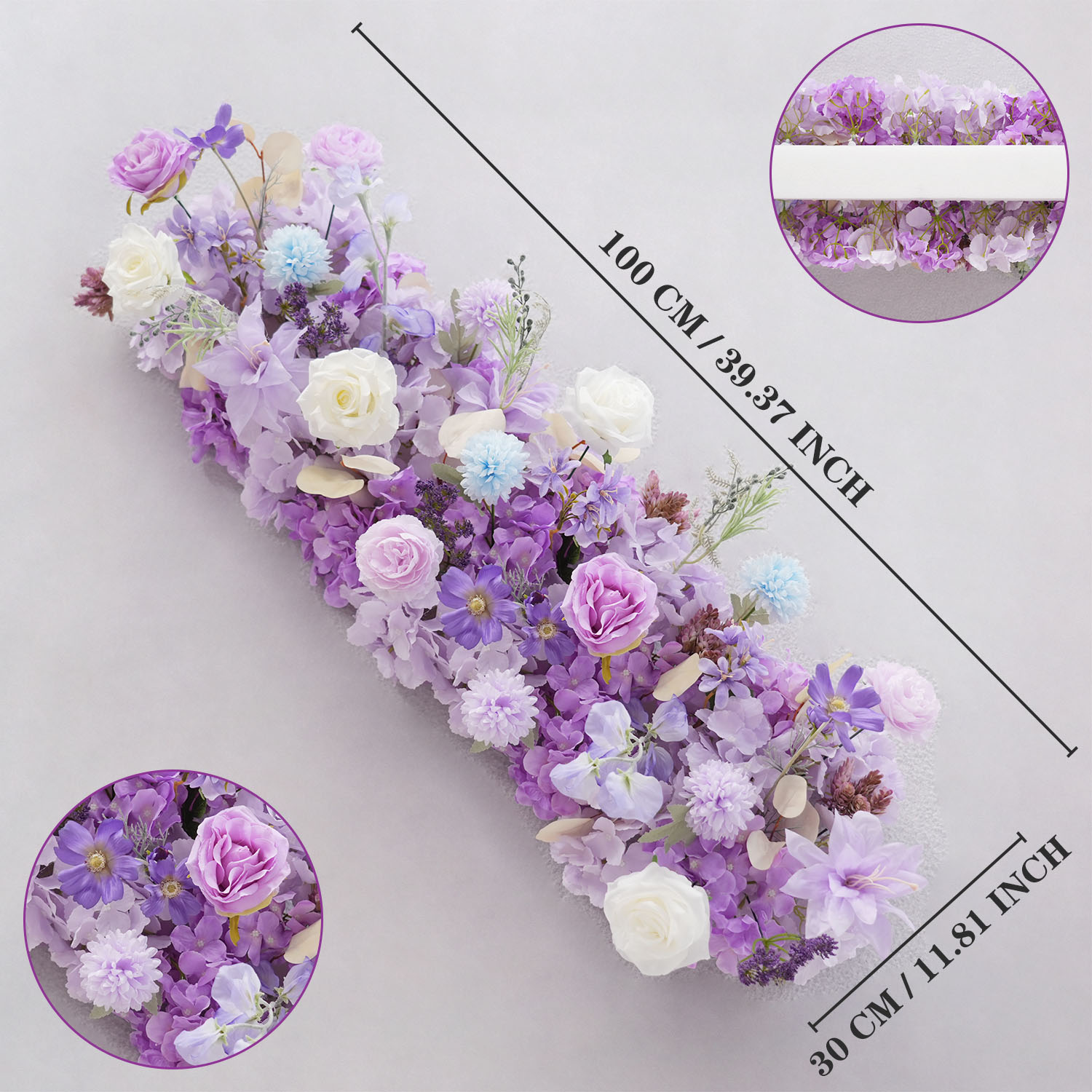 Uflower Purple Artificial Flow - Flower Wall Panel บทวิจารณ์และราคา