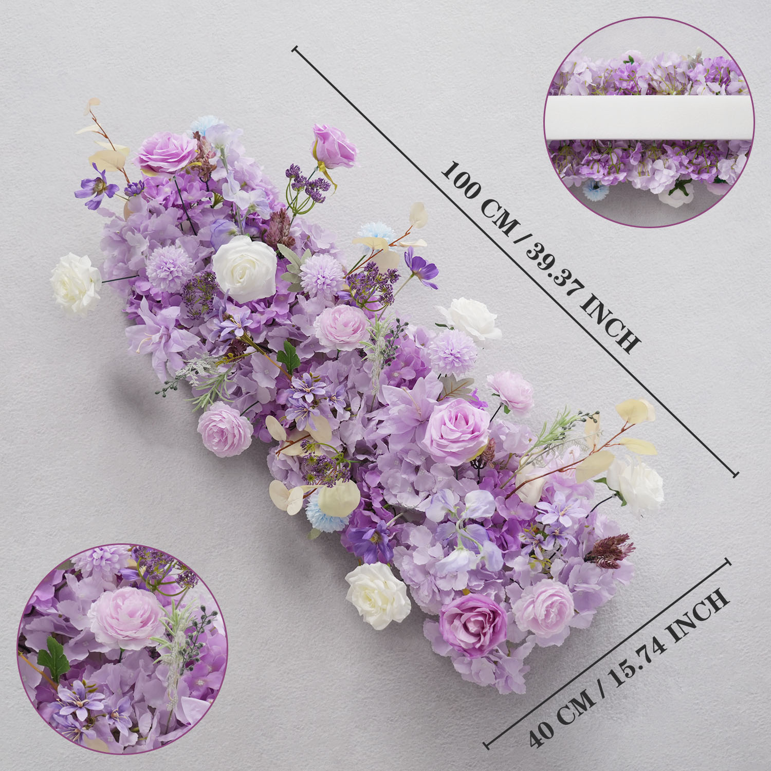 Uflower Purple Artificial Flow - Flower Wall Panel บทวิจารณ์และราคา