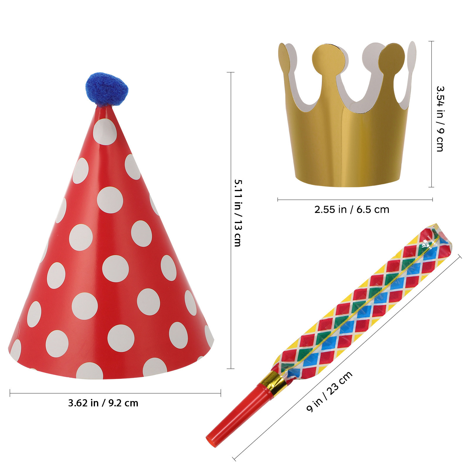 1Set Birthday Party Decoration - Party Hat Cone บทวิจารณ์และราคา