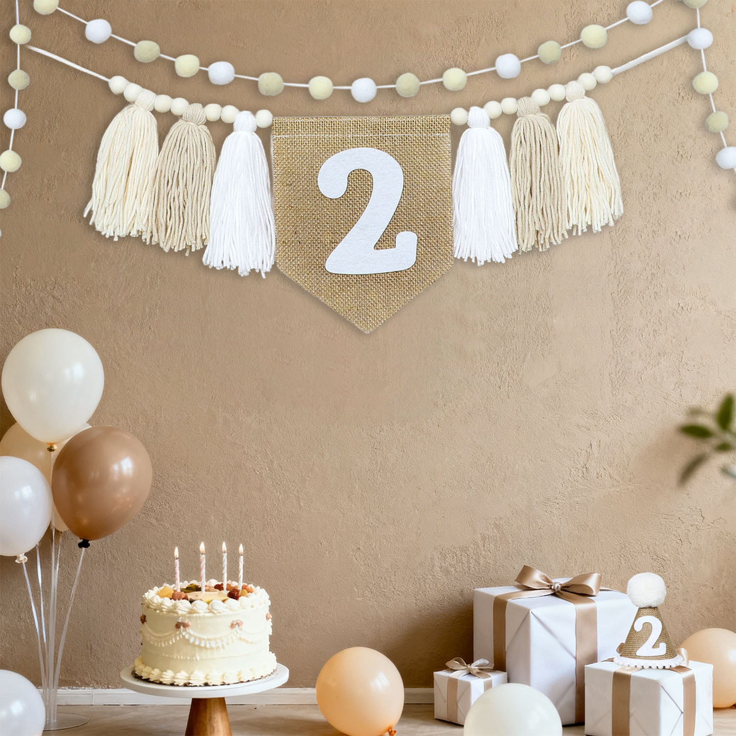 Birthday High Chair Banner Han - Party Hat Cone บทวิจารณ์และราคา