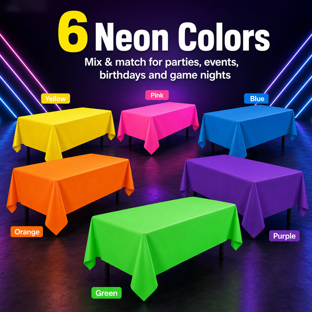 Thickened Macaron Fluorescent  - Table Cloth Disposable บทวิจารณ์และราคา