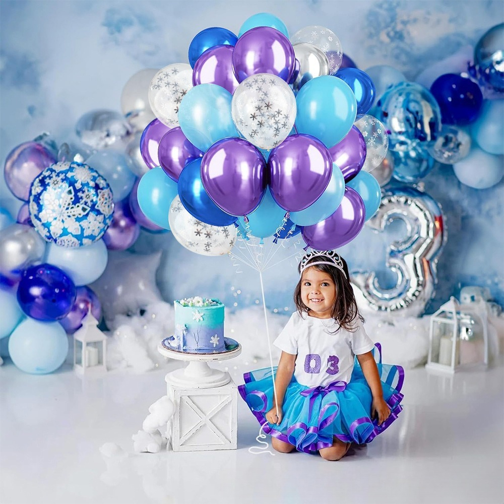 Winter Wonderland Snowflake Ba - Balloon Arch Kit บทวิจารณ์และราคา