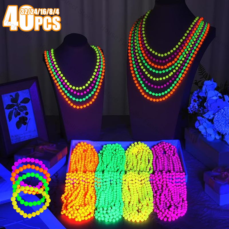 New Fluorescent Neon Necklace  - Cotton Candy Cone บทวิจารณ์และราคา