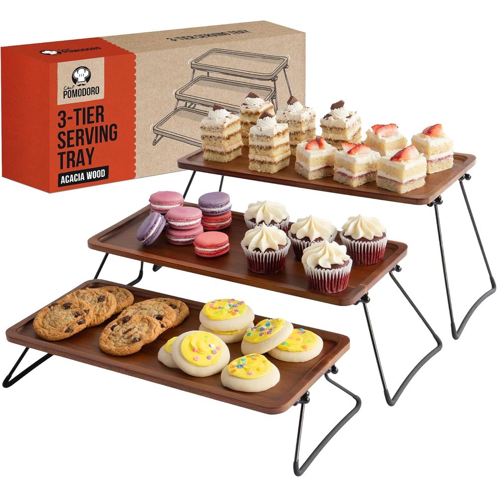 3 Tiered Serving Trays & Platt - Cupcake Stand Tier บทวิจารณ์และราคา