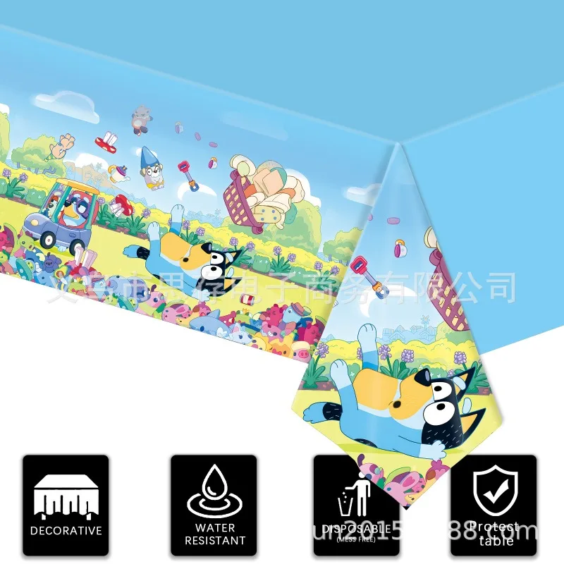 New Bluey Tablecloth Birthday  - Table Cloth Disposable บทวิจารณ์และราคา