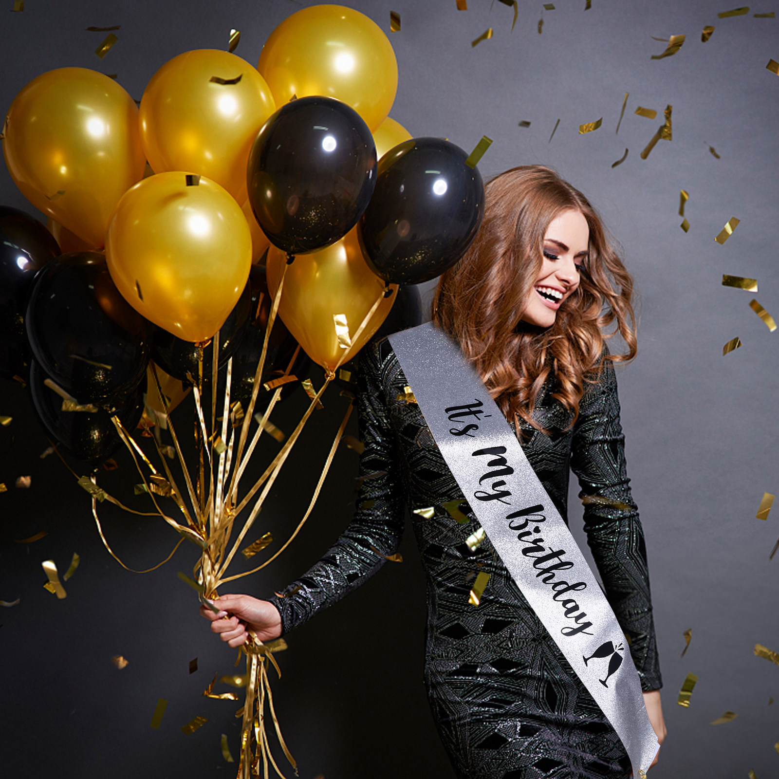 1Pcs Birthday Party Sash Glitt - Birthday Sash Glitter บทวิจารณ์และราคา