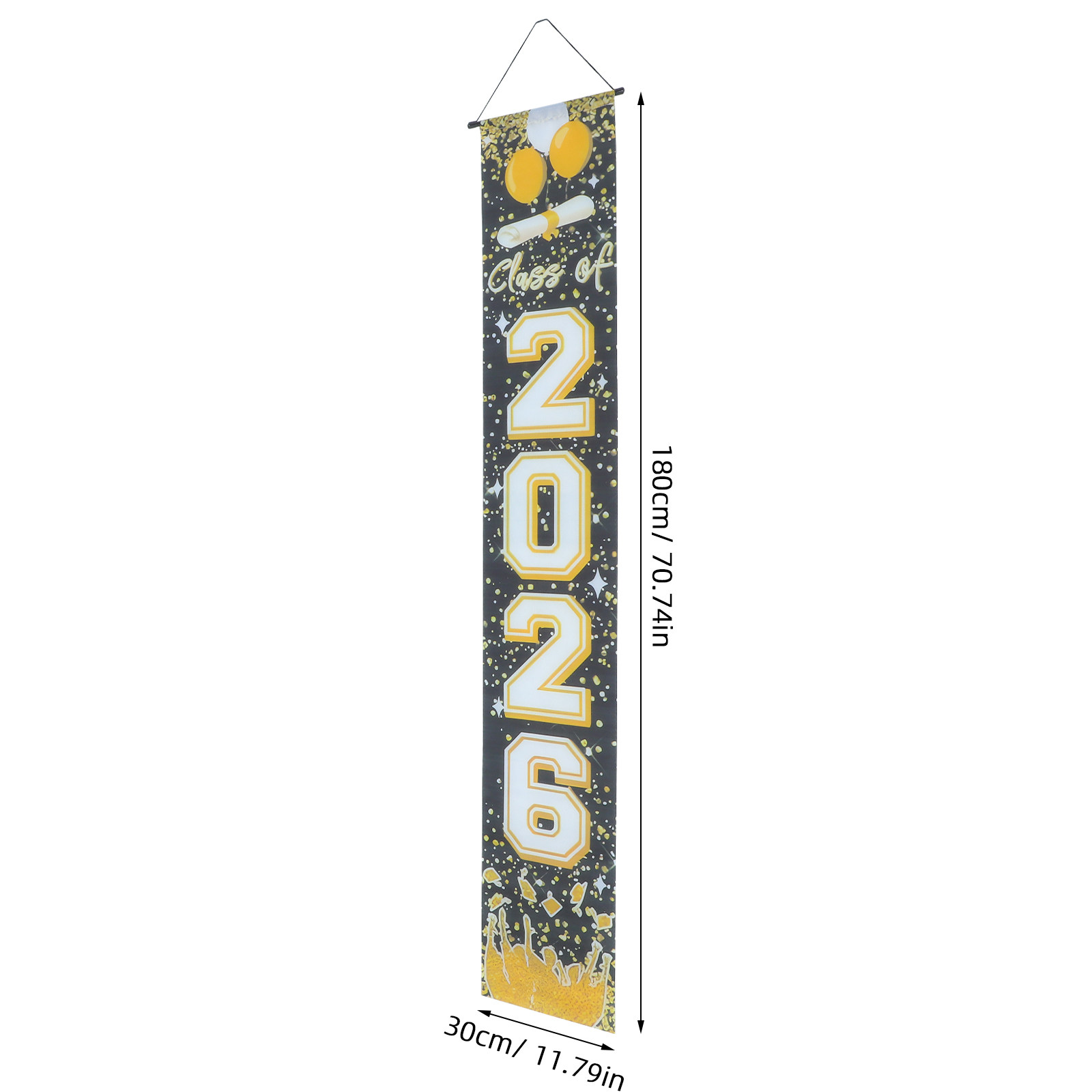 1Pair Graduation Door Couplets - Party Banner Gold บทวิจารณ์และราคา