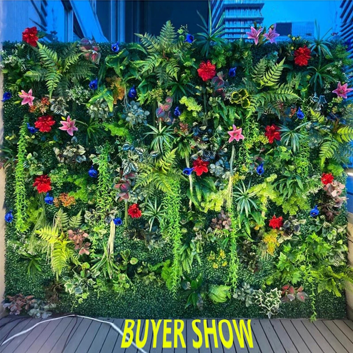 Artificial Plant Wall Reusable - Flower Wall Panel บทวิจารณ์และราคา