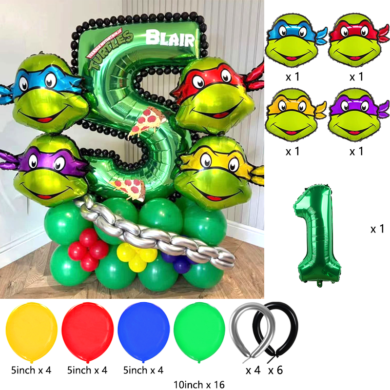 Ninja Turtles Themed Balloon A - Balloon Arch Kit บทวิจารณ์และราคา