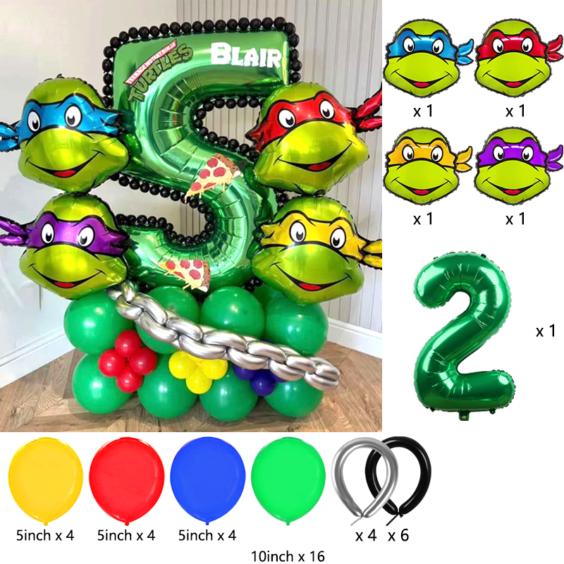 Ninja Turtles Themed Balloon A - Balloon Arch Kit บทวิจารณ์และราคา