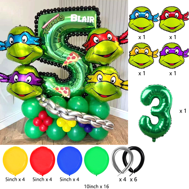 Ninja Turtles Themed Balloon A - Balloon Arch Kit บทวิจารณ์และราคา