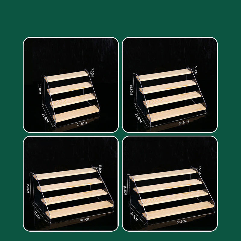 1-7 Step Acrylic Wood Display  - Cupcake Stand Tier บทวิจารณ์และราคา