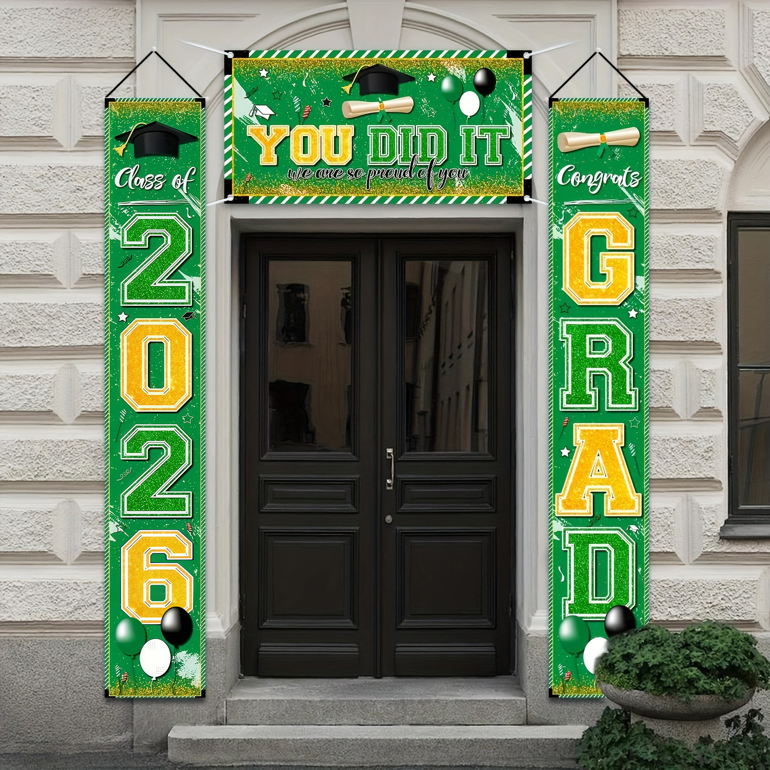 Congrat Class of 2026 Graduati - Party Banner Gold บทวิจารณ์และราคา