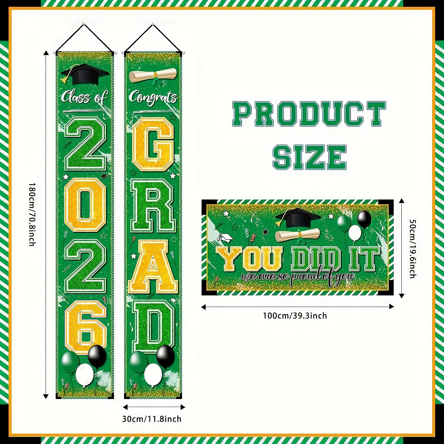 Congrat Class of 2026 Graduati - Party Banner Gold บทวิจารณ์และราคา