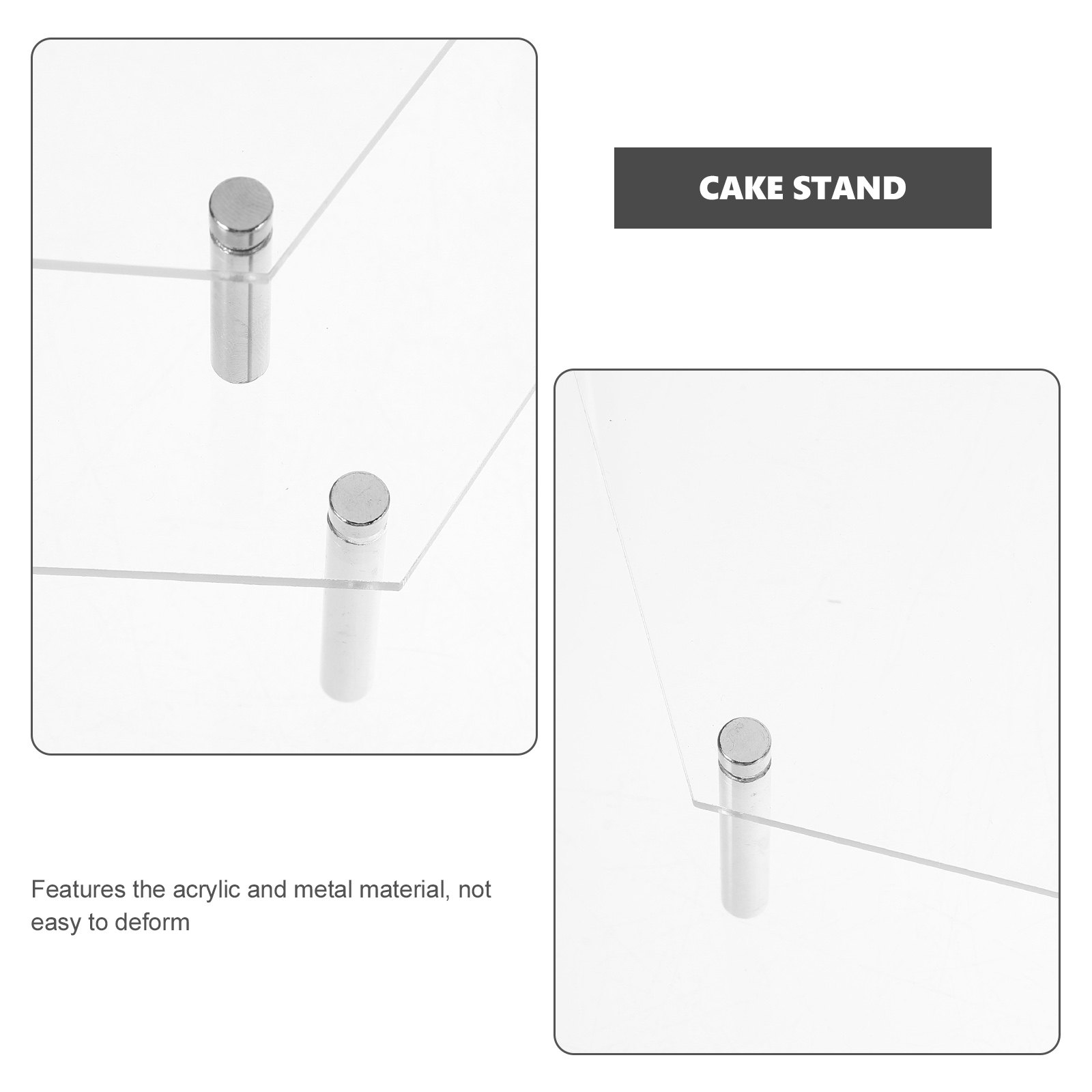 1Set Acrylic Cake Stand Clear  - Cupcake Stand Tier บทวิจารณ์และราคา