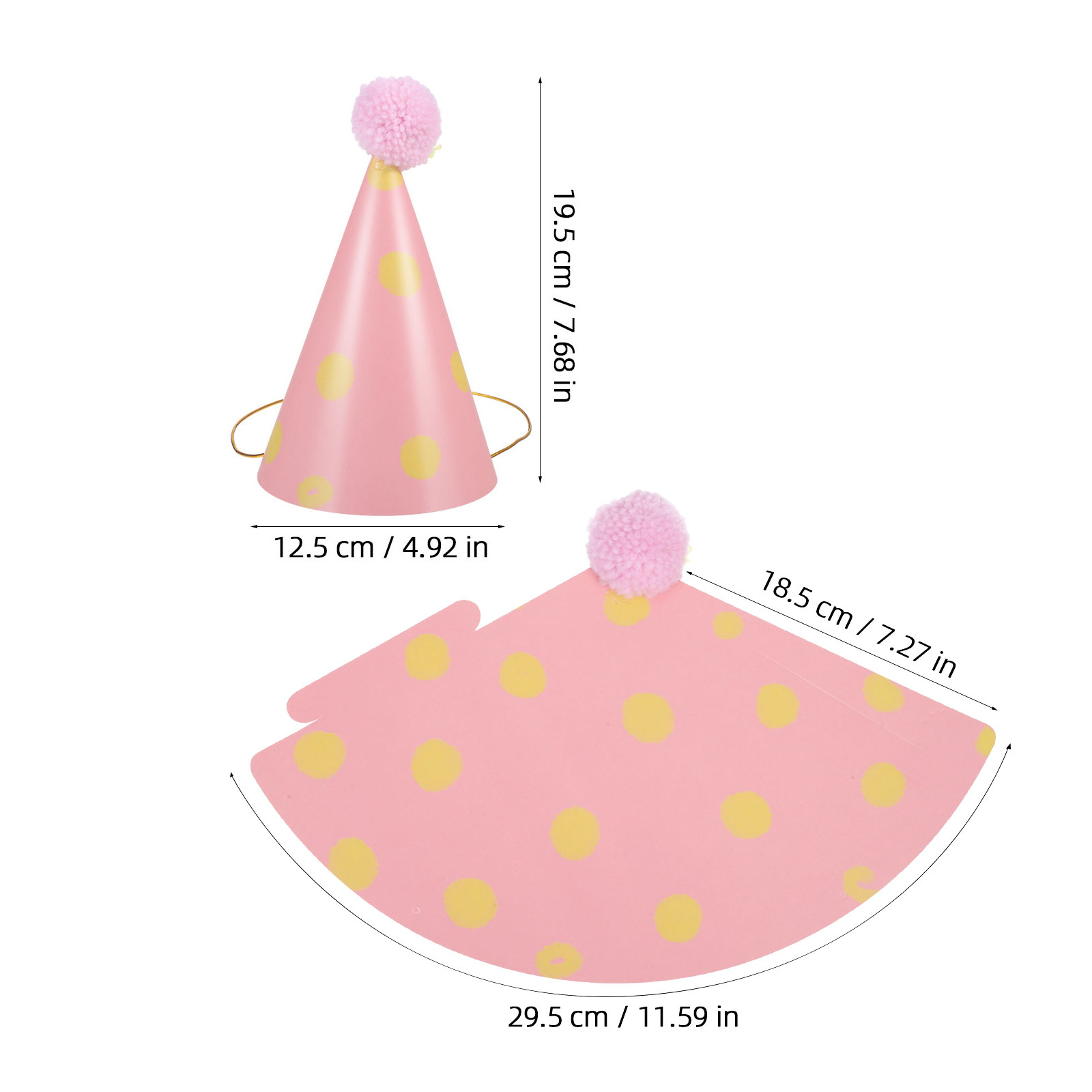 14Pcs Birthday Hats Paper Cone - Party Hat Cone บทวิจารณ์และราคา
