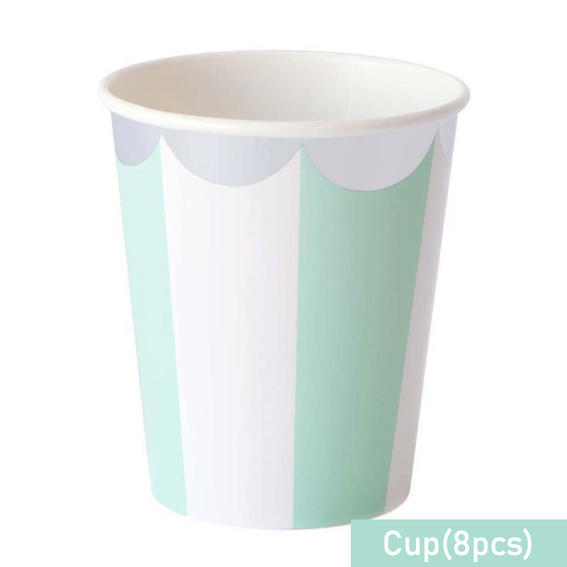 Striped Disposable Tableware P - Paper Straw Color บทวิจารณ์และราคา