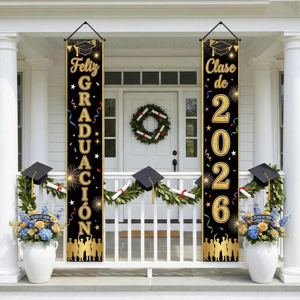 Feliz Graduacion Class of 2026 - Party Banner Gold บทวิจารณ์และราคา