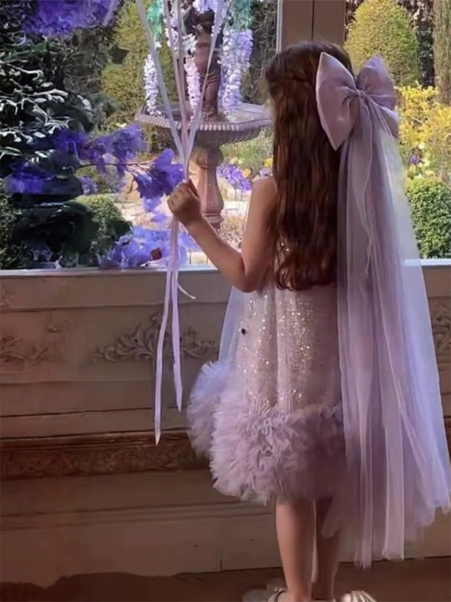 Toddler Girls Sparkly Tulle Tu - Glitter Tablecloth บทวิจารณ์และราคา