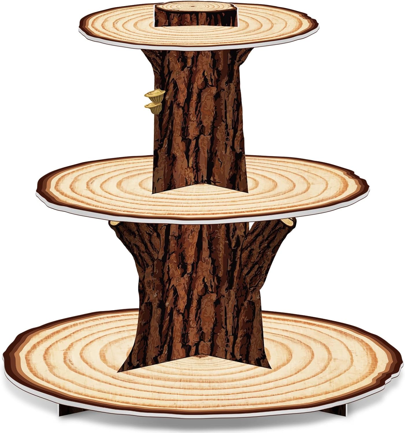 Wooden Cupcake Stand Decoratio - Cupcake Stand Tier บทวิจารณ์และราคา