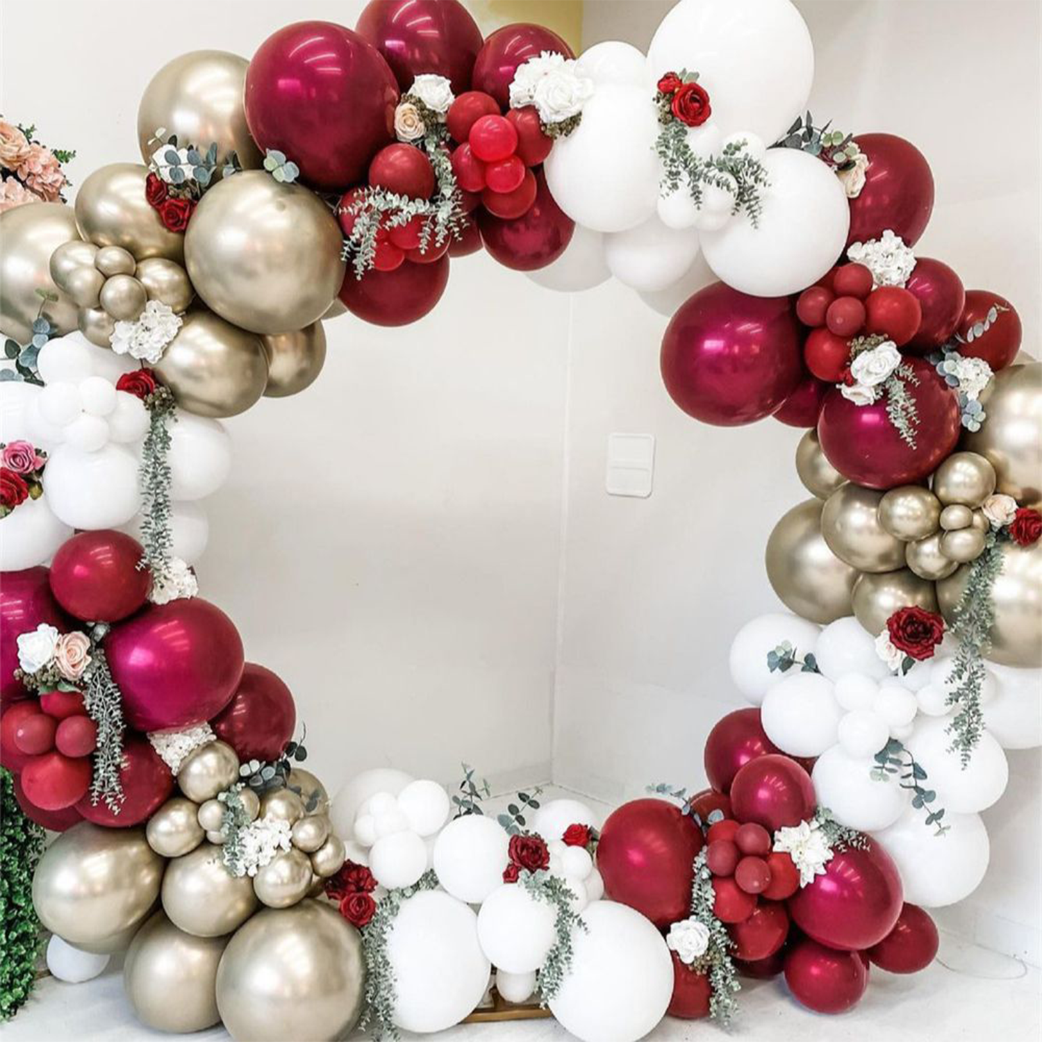 Garnet Balloon Set Garland Arc - Party Event Supplier บทวิจารณ์และราคา