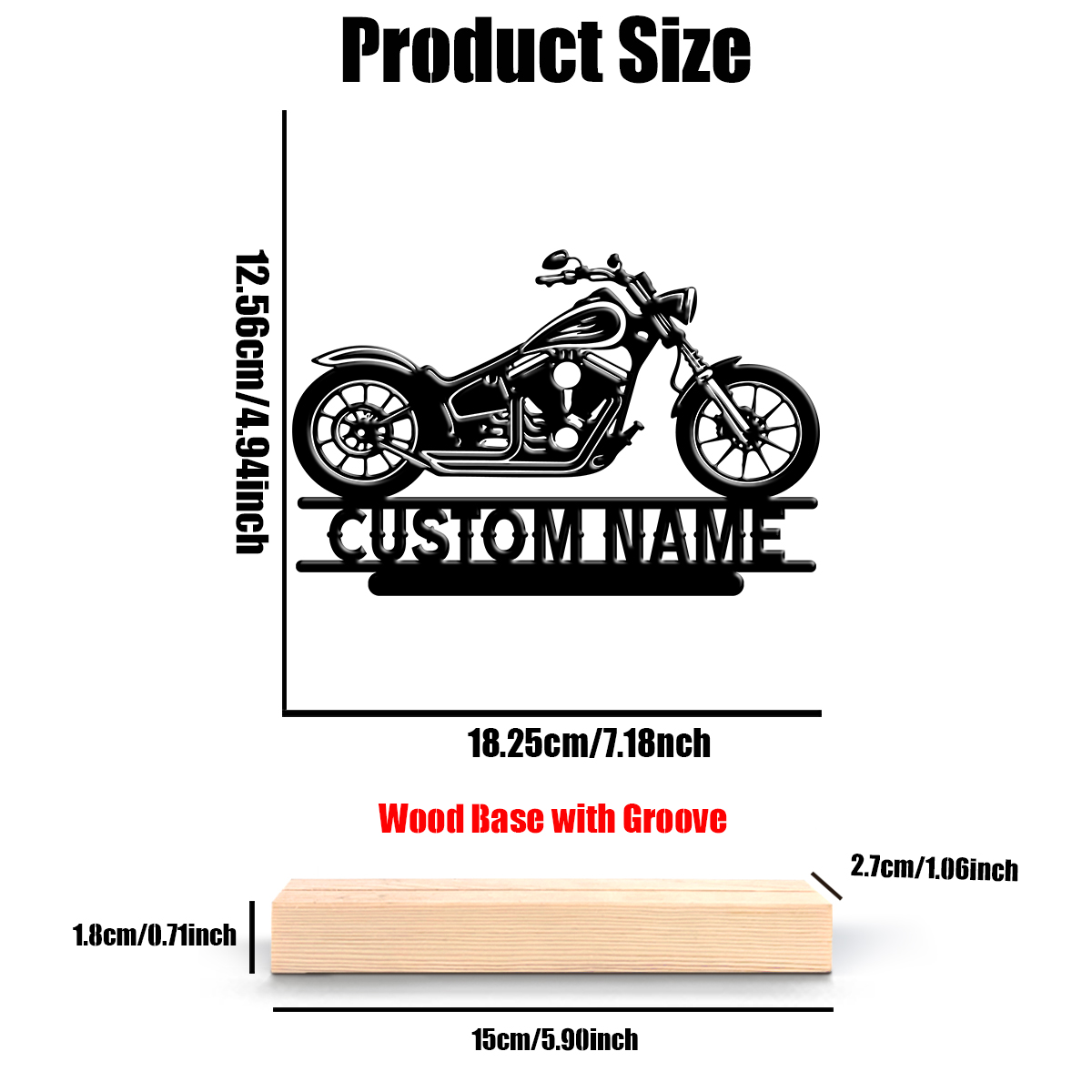1Pc Csutom Name Road Motorbike - Eve Party บทวิจารณ์และราคา