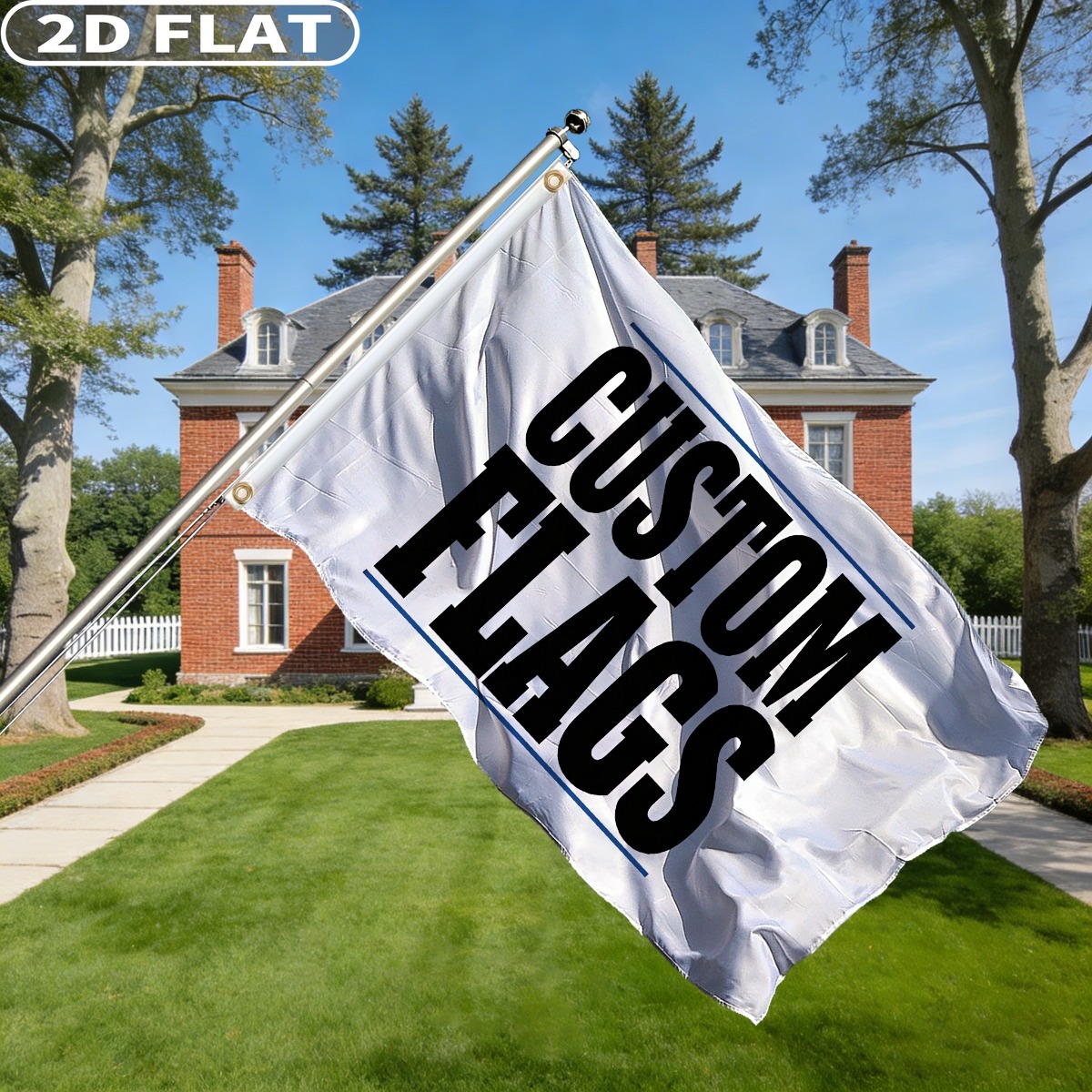 1pc Custom Flag with Image/Log - Event & Party Supply บทวิจารณ์และราคา