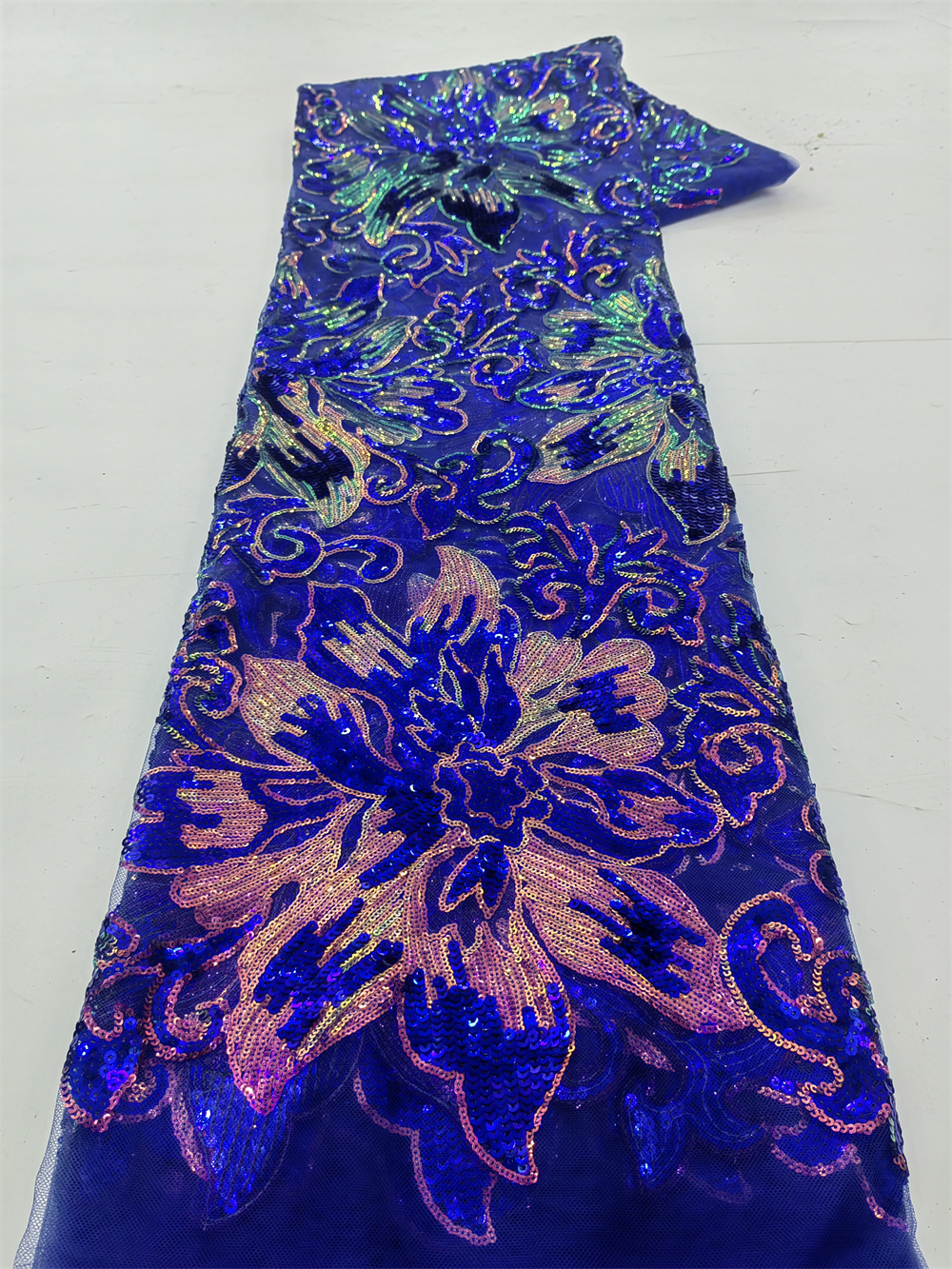 African Sequins Net Lace Fabri - Glitter Tablecloth บทวิจารณ์และราคา