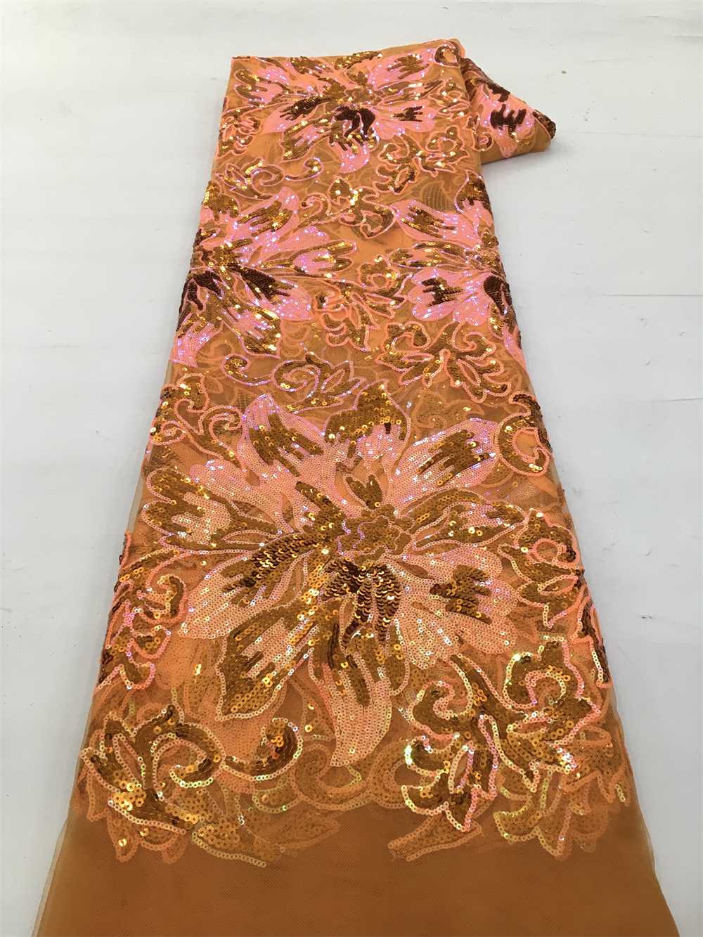 African Sequins Net Lace Fabri - Glitter Tablecloth บทวิจารณ์และราคา