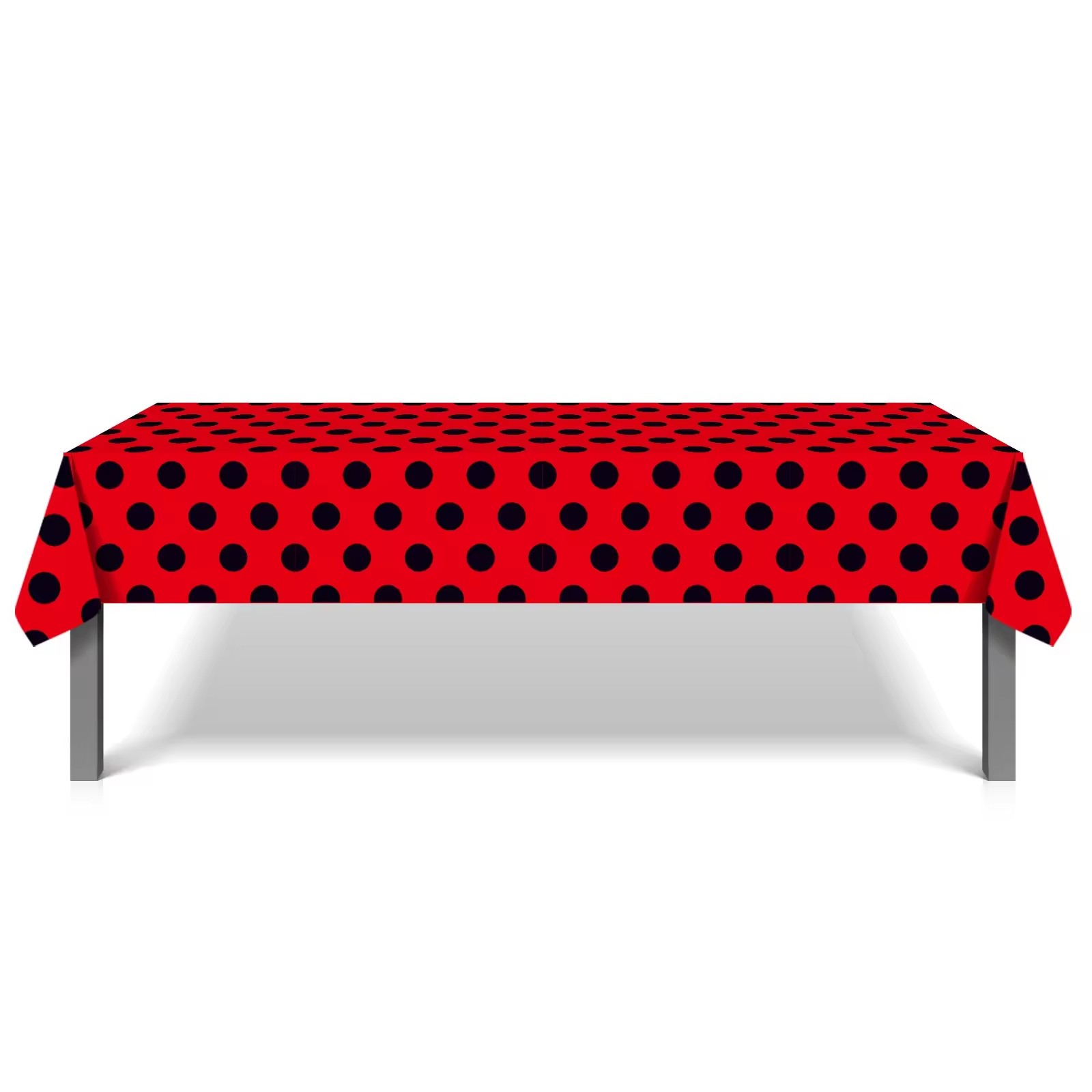 130*220cm Red Dots Ladybug Dis - Table Cloth Disposable บทวิจารณ์และราคา
