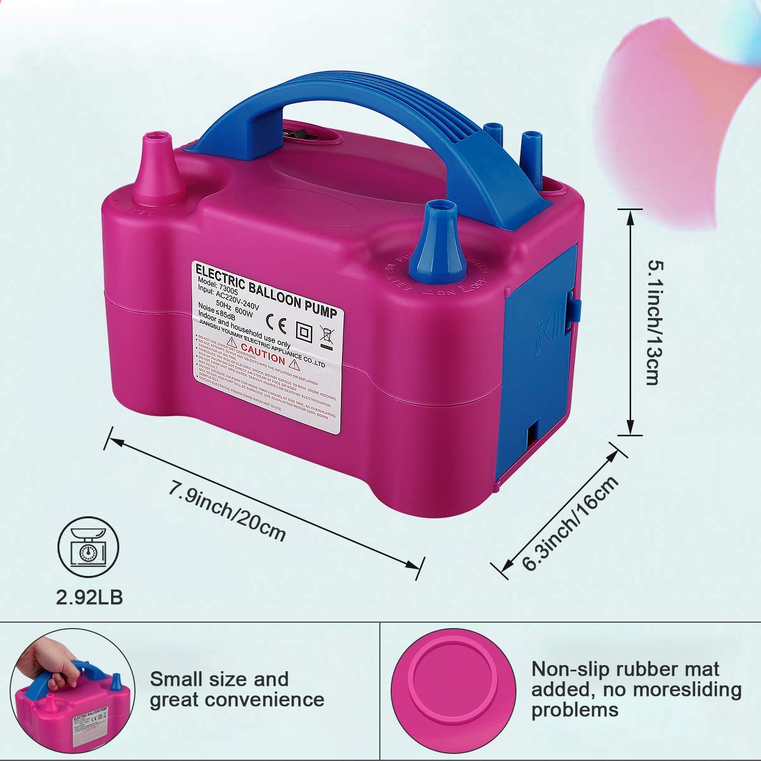 Portable Electric Balloon Blow - Balloon Pump Hand บทวิจารณ์และราคา