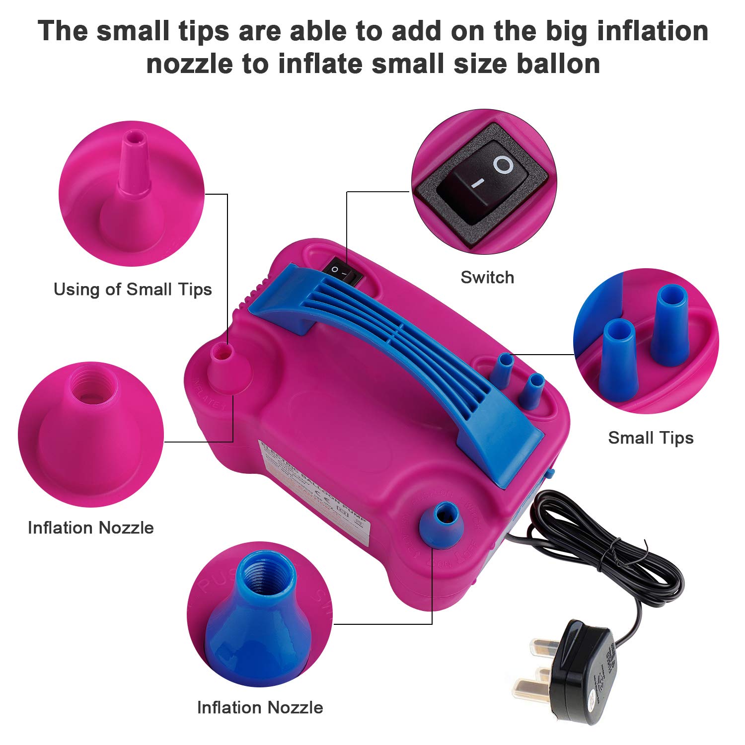 Portable Electric Balloon Blow - Balloon Pump Hand บทวิจารณ์และราคา